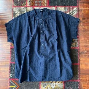 Uniqlo women navy blue top